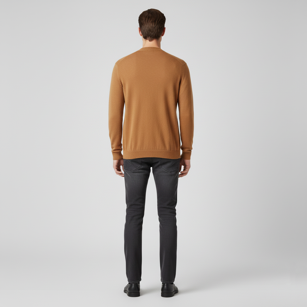 Men's cardigan with button closure