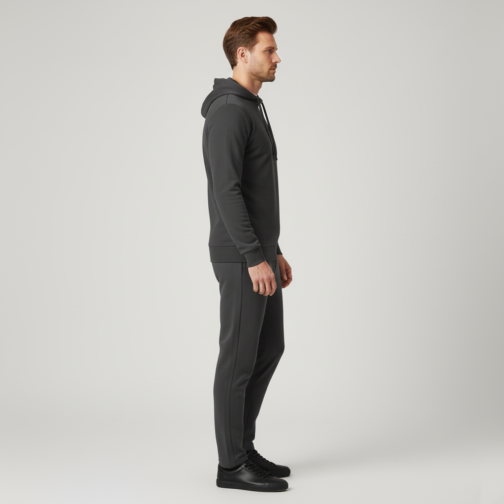 Men's sporty hooded sweater