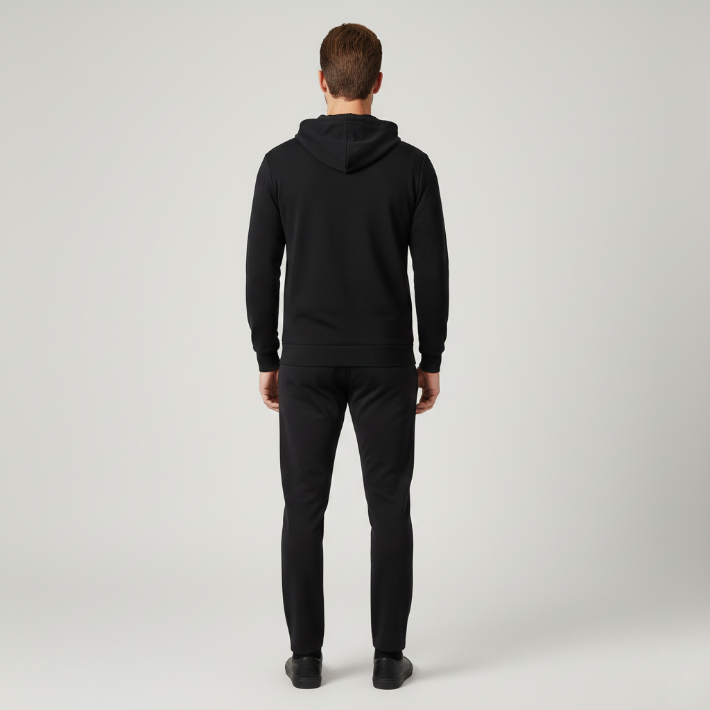 Men's sporty hooded sweater