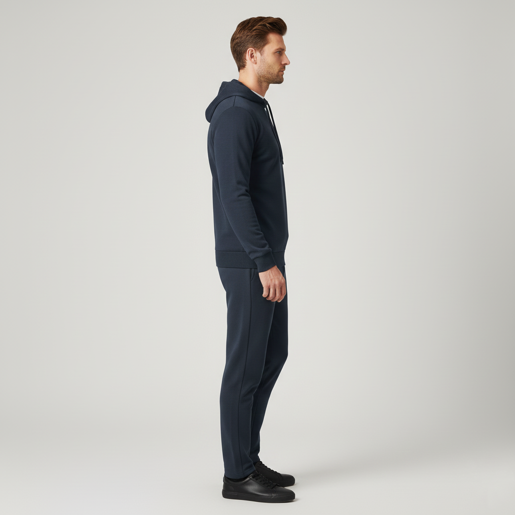 Men's sporty hooded sweater