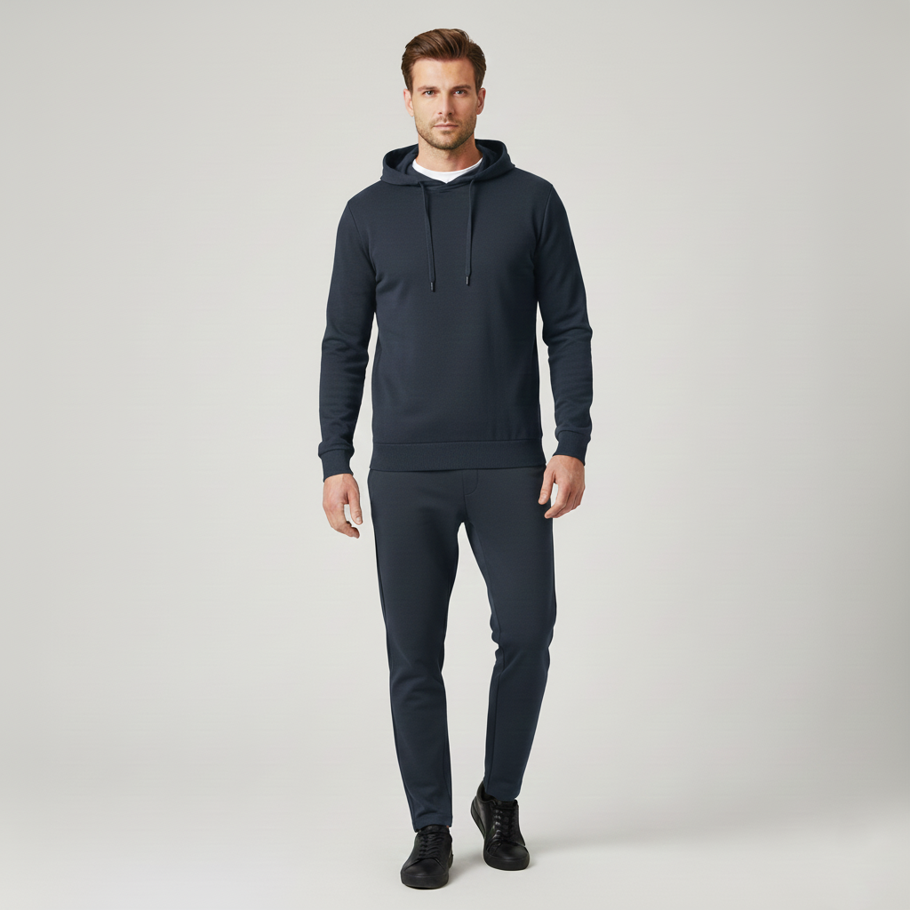 Men's sporty hooded sweater