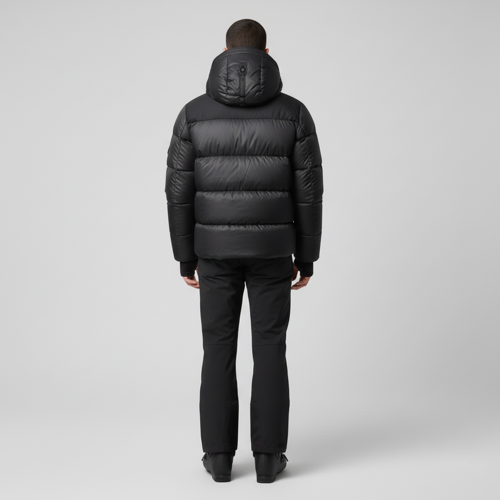 Men's warm puffer jacket for ski season