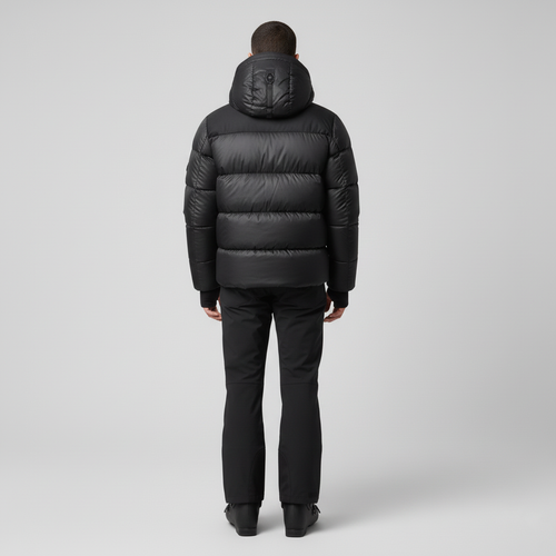 Men's warm puffer jacket for ski season