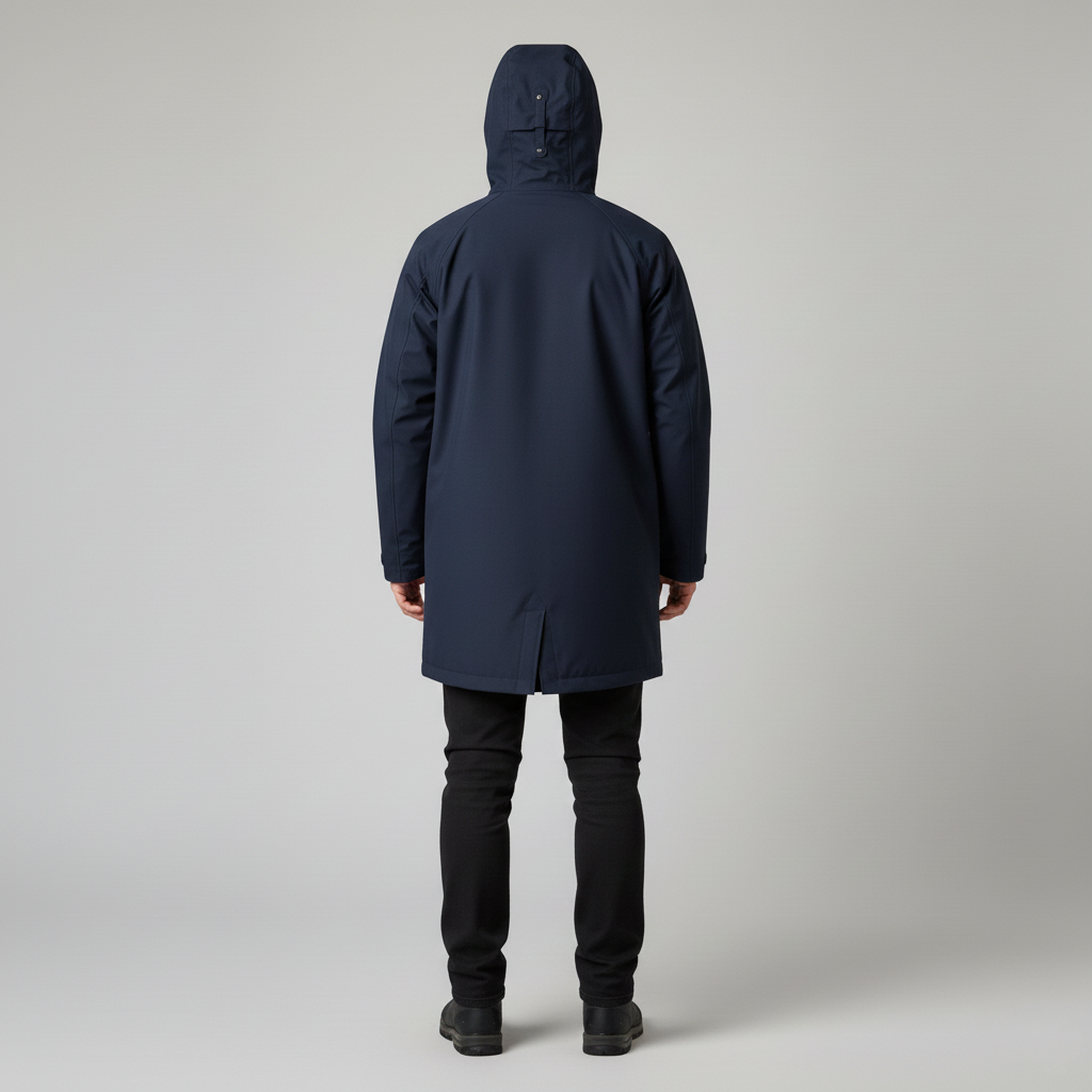 Men's waterproof parka with hood