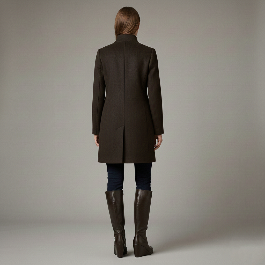 Women's high winter boots with wedge heel