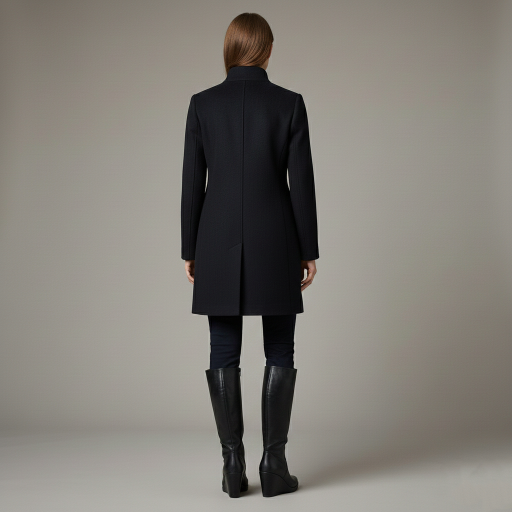 Women's high winter boots with wedge heel