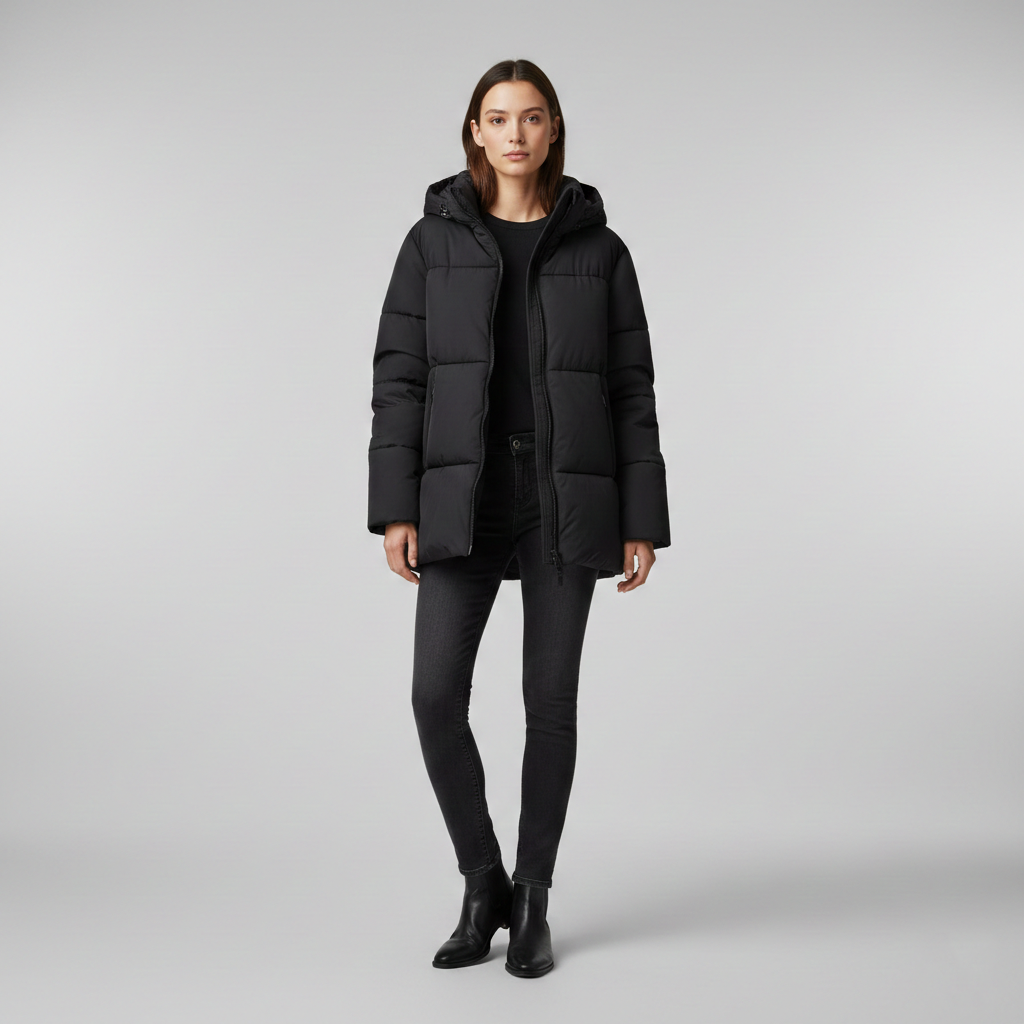 Women's puffer jacket for winter