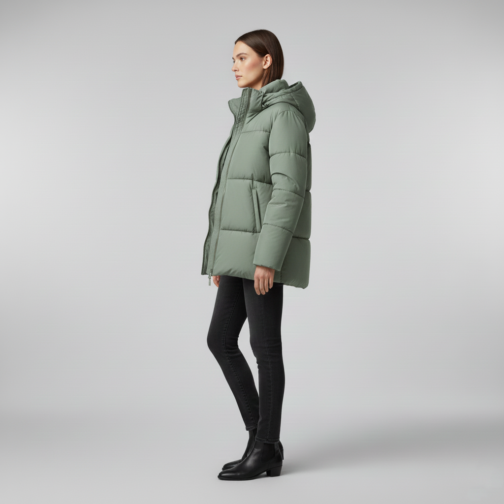 Women's puffer jacket for winter